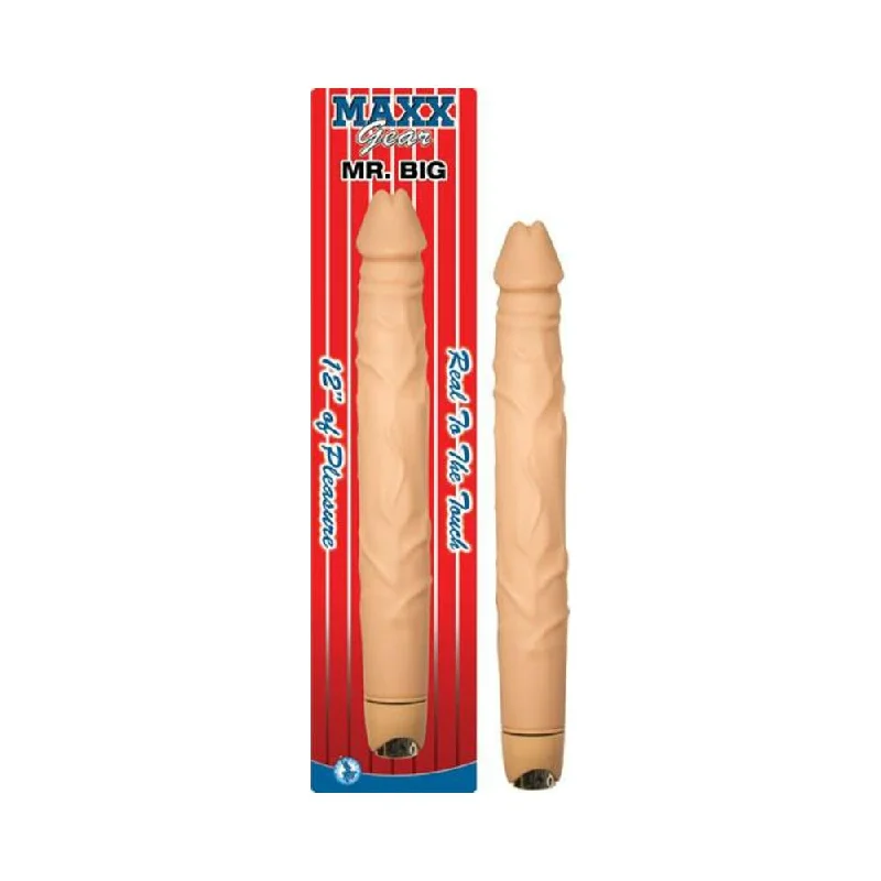 Vibrator intense mode-Maxx Gear Mr. Big Beige Realistic Vibrator