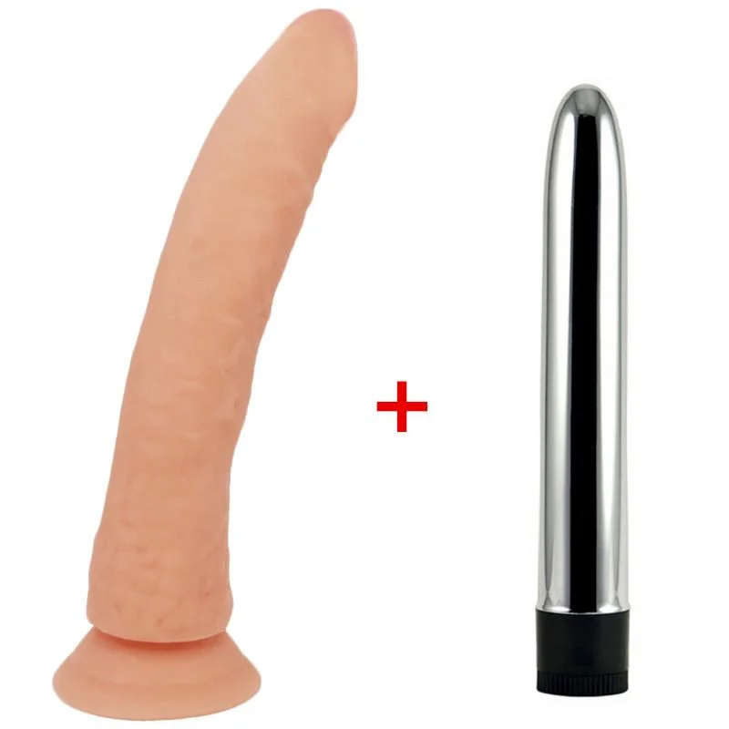 Vibrator user guide-21 cm Sissy Trainer Dildo + Vibrator Set