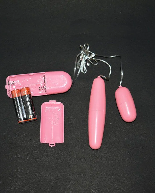 Vibrator dual stimulation-Dual Egg Pink Vibrator