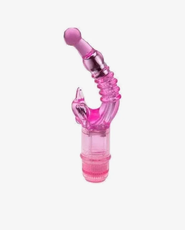 Vibrator remote link-Happy Crystal Stimulator- Naughty Dolphin, Double Vibe Waterproof G Spot Vibrators