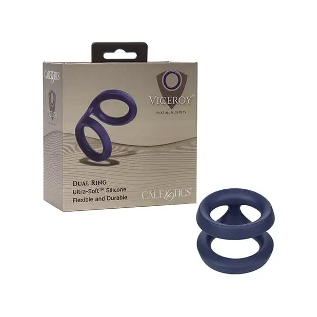 cock ring stock check-Viceroy Dual Ring - Blue