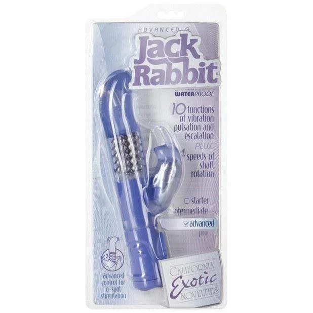 Vibrator portable size-California Exotics - Advanced G Jack Rabbit Vibrator (Blue)