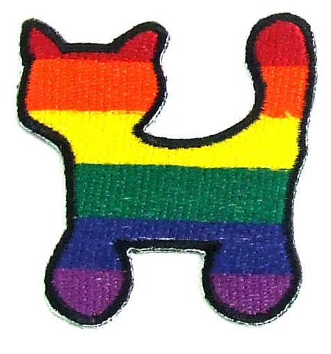 Quiet G-spot vibrators-Rainbow Kitty Patch