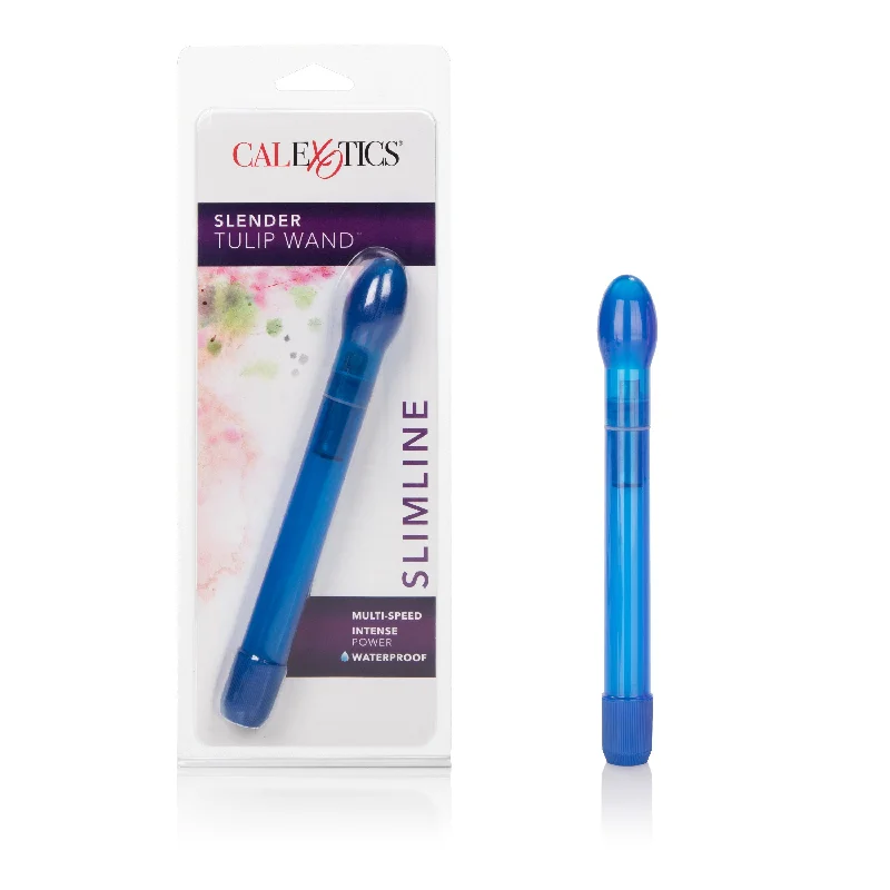 Vibrator comfy hold-Slender Tulip Wand Cobalt