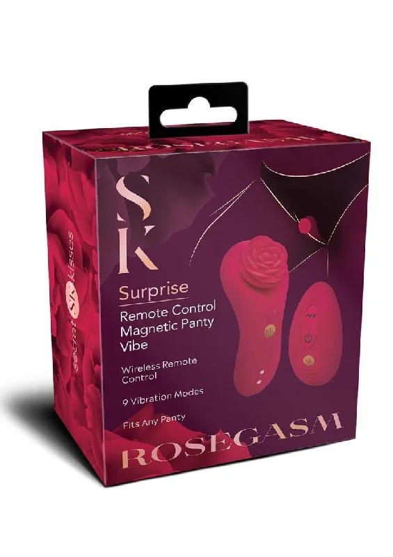 Vibrator sale price-Rosegasm Rose Surprise Panty Vibe - Red