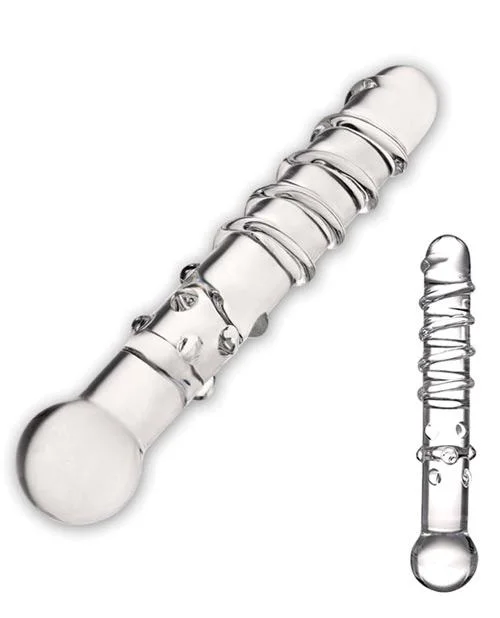 single-speed-dildo-Glas Callisto Glass Dildo