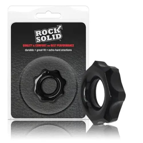 cock ring heat sensor-Rock Solid Gear Black C Ring in a Clamshell