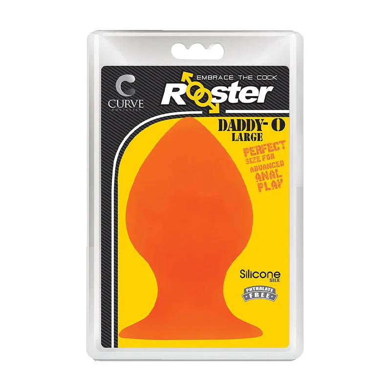 Beginner-friendly clit toys-Rooster Daddy-O Large Orange