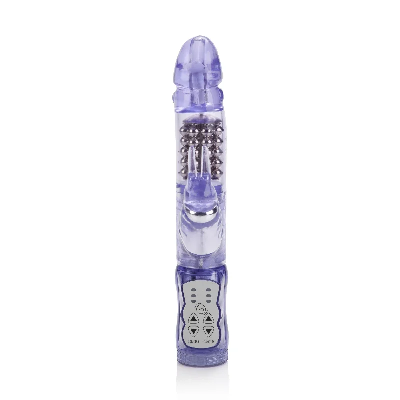 Vibrator slim style-Waterproof Jack Rabbit 5 Rows - Purple