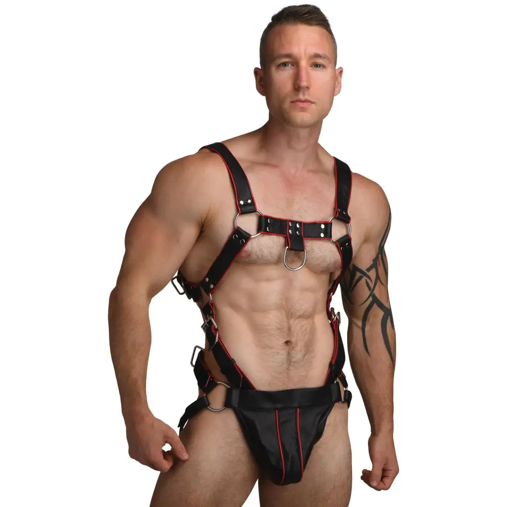 cock ring steady-Heathen's Male Body Harness