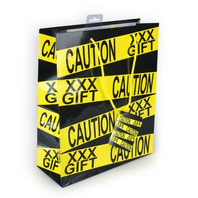 Silicone thrusting dildos-Caution XXX Gift - Gift Bag