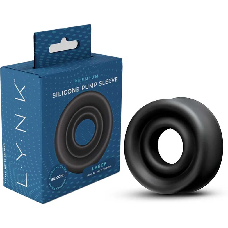 cock ring competition-High Performance Replacement Silicone Penis Pump Sleeve Doughnut Black