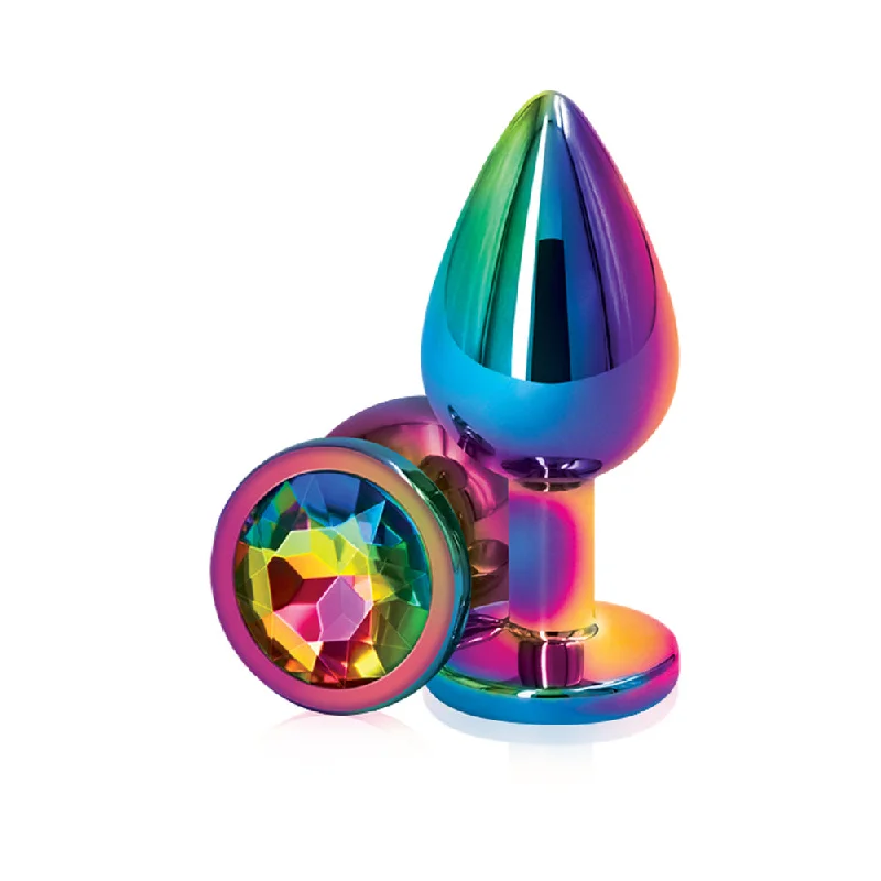 Rechargeable anal vibrators-Rear Assets Mulitcolor Medium Rainbow