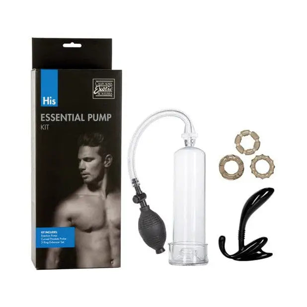 cock ring 90s throwback-His Essential Pump Kit - Clear