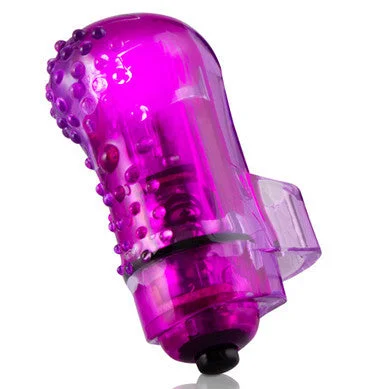 Sex toys with quiet operation-The FingOs Each Nubby Purple Fun Finger Vibe