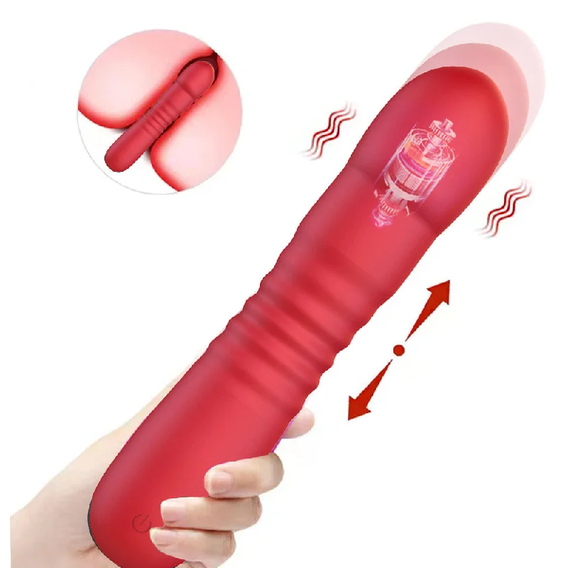 Vibrator tiny travel-Thrusting Dildo G Spot Vibrator - Realistic Vibrating Dildo Stroker Sex Toys for Women Men