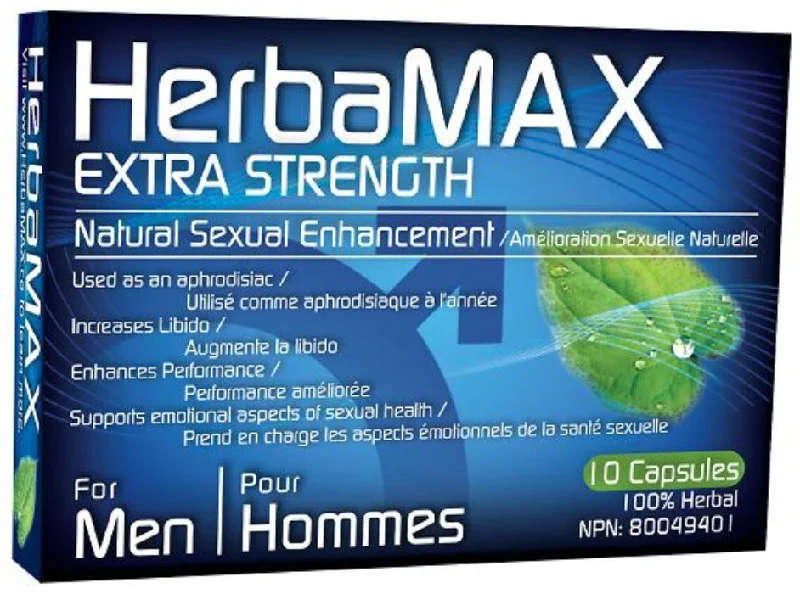 Sex toys for couples intimacy-HerbaMAX For Men Extra Strength 10 caps