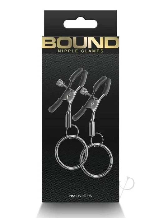 Sex toys with flexible design-Bound ''C2'' Nipple Clamps -Gunmetal