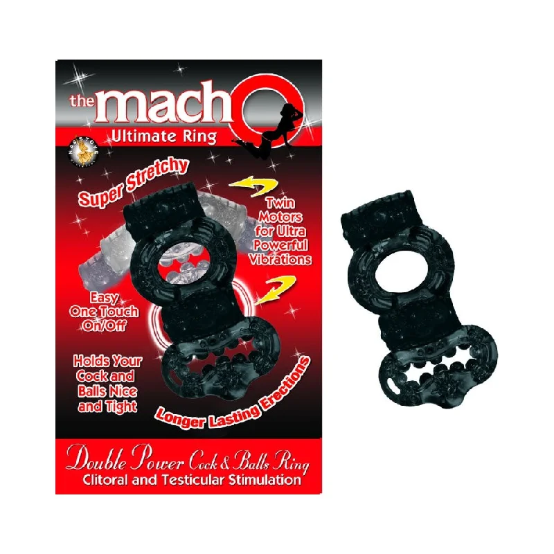 cock ring intense-Macho 2x Power Cock/ball Ring