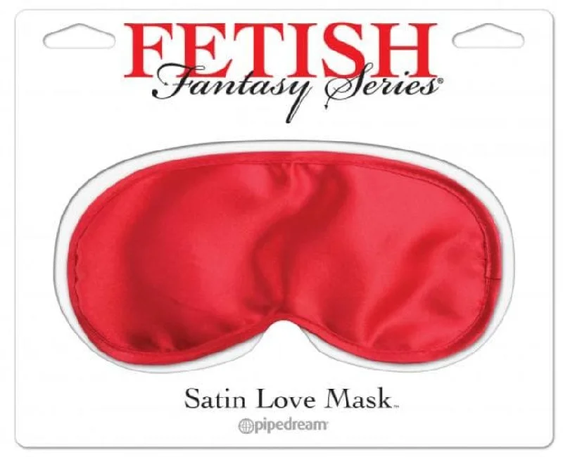 Luxury rabbit vibes-Fetish Fantasy Satin Love Mask -Red