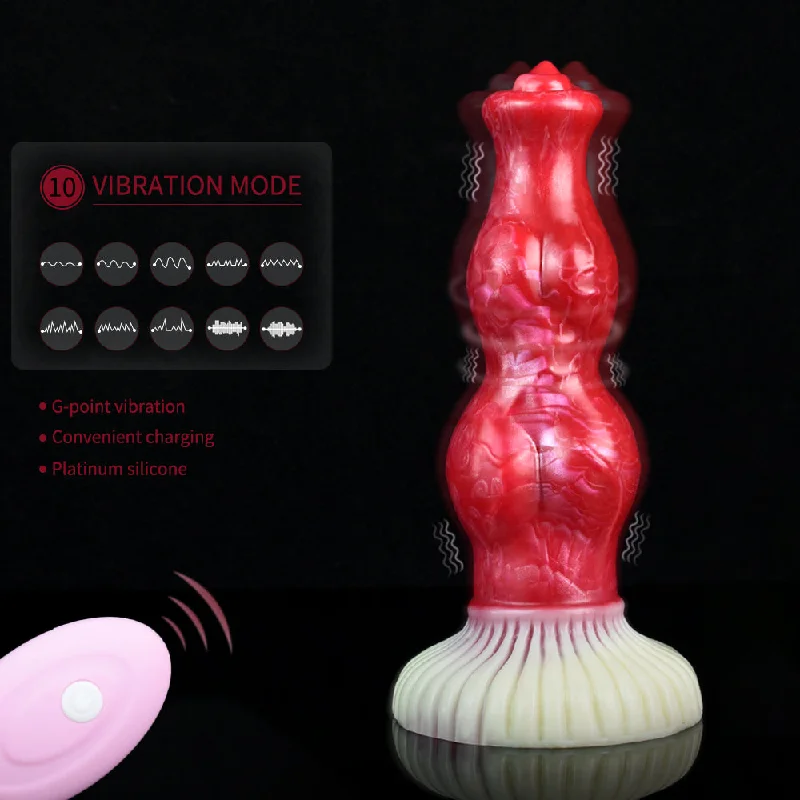 Vibrator lightweight design-7.87-Inch Damon - Knotted Dog Vibrator