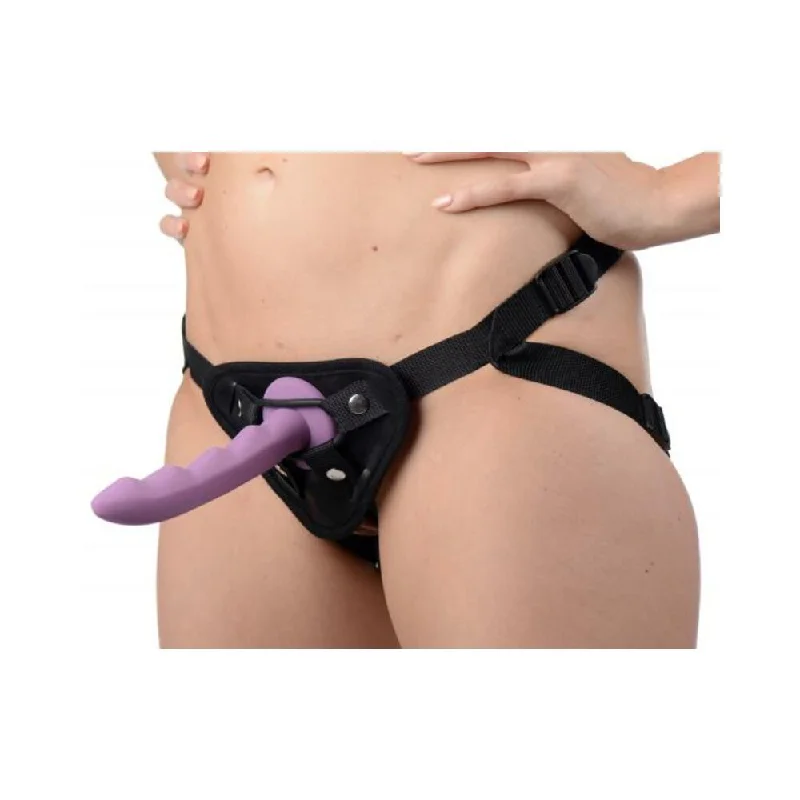 Vibrator cordless use-Sutra Fleece Lined Strap On Vibrator Pouch Black