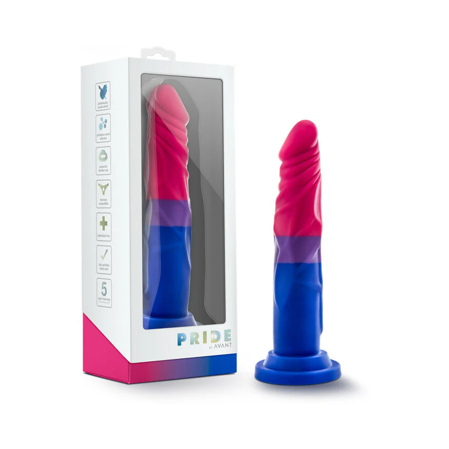 glossy-dildo-Avant Pride P8 Love 7.5-Inch Silicone Dildo