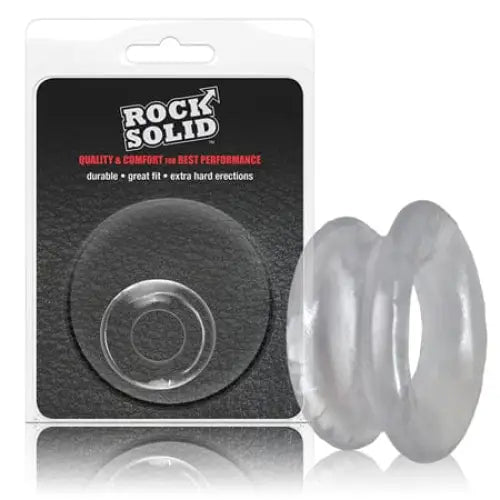 cock ring kickstarter-Rock Solid Convex Clear C Ring in a Clamshell