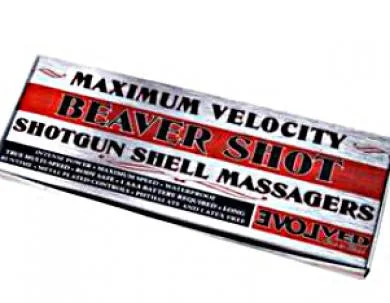 Luxury prostate toys-Beaver Shot- Black And Red Shotgun Shell With Display - 12 Count