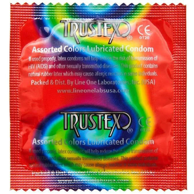 Mini wearable vibrators-Trustex Assorted Colors Condoms