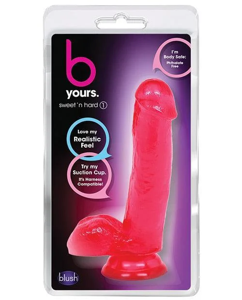 latex-dildo-Blush B Yours Sweet 'n Hard 1 W/ Suction Cup