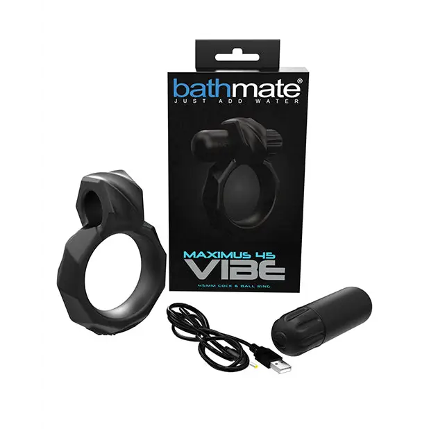 cock ring biodegradable-Bathmate Maximus 45 Vibrating Cock & Ball Ring