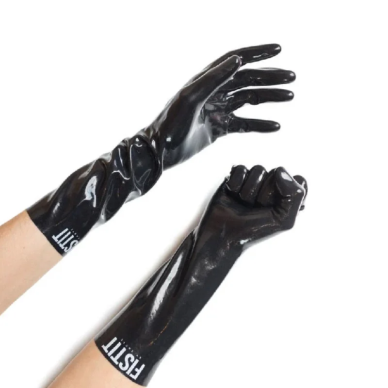 BDSM toy paddle guides-Shots Fist It Latex Gloves