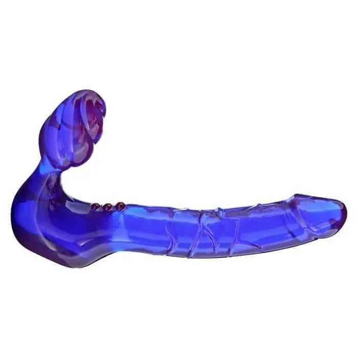 tapered-dildo-ToyJoy Bend Over Boyfriend |  7" Strapless Dildo | Purple