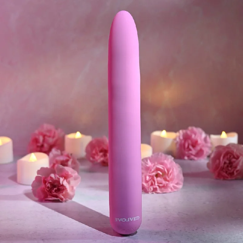 Vibrator discreet look-Evolved - Carnation Vibrating Dildo Vibrator (Pink)