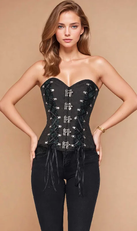 Corset with floral print-Rashawn Steampunk Overbust Corset