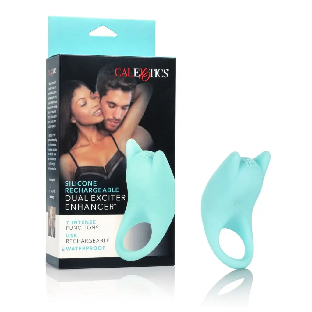 cock ring expert tips-Silicone Rechargeable Dual Exciter Enhancer