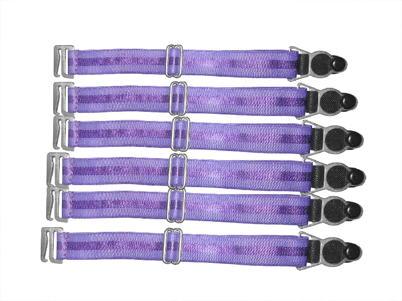 Quiet clit stimulators-Suspender Clips in Light Purple