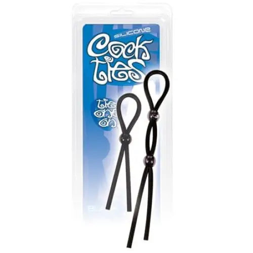 cock ring rhythm control-Cock Ties (Black)  Lasso/Bolo