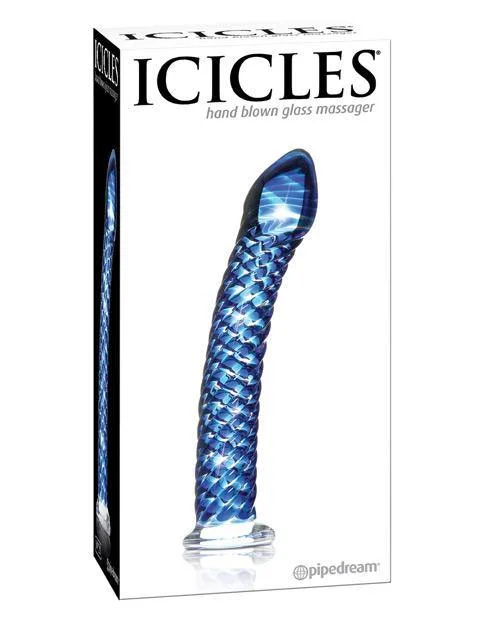 lightweight-dildo-Icicles No.Hand Blown Glass Ridges