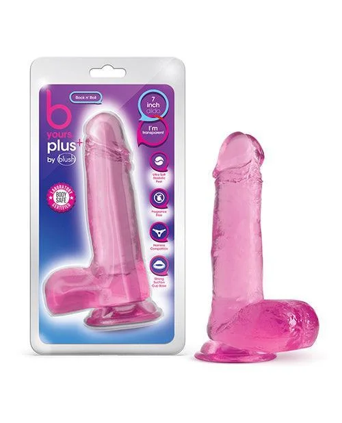 blue-dildo-Blush B Yours Plus 7.25" Rock N Roll Dildo