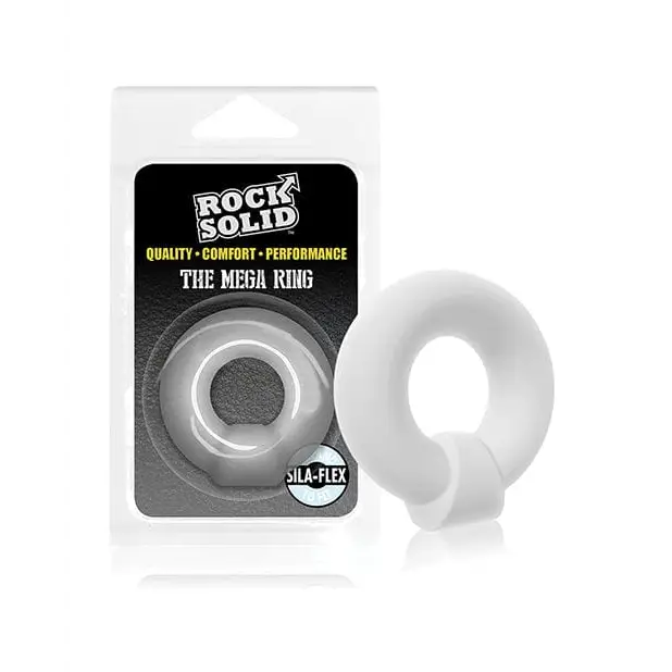 cock ring unpolished-Rock Solid Mega Ring - Translucent