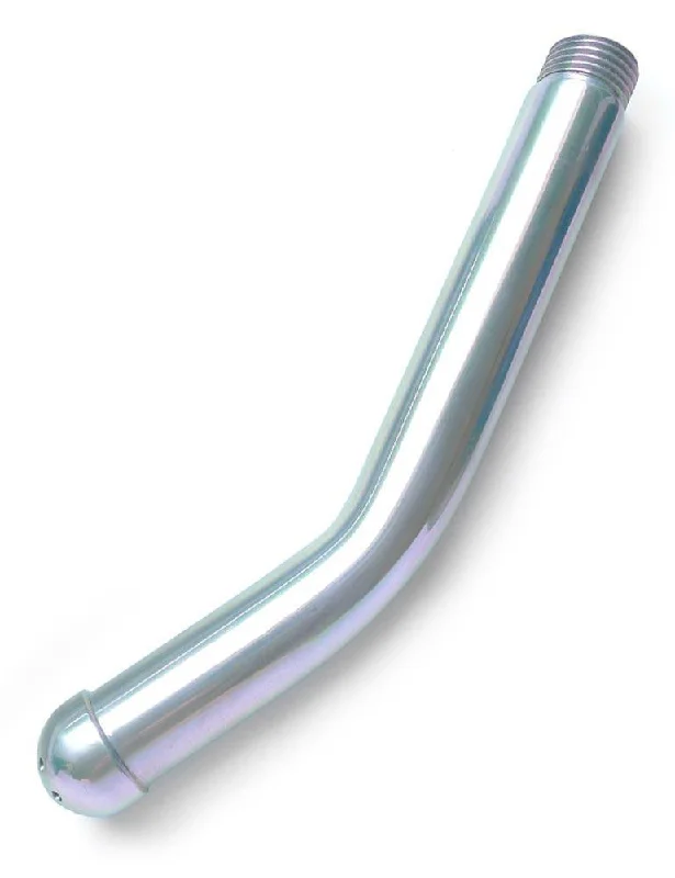 BDSM toys for couples-Curved Douche Head 8" Long, Aluminum