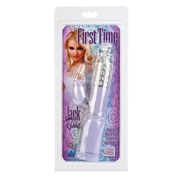 Vibrator discreet delivery-California Exotics - First Time Jack Rabbit Vibrator (Purple)