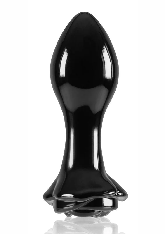 Sex toys for sensual play-Crystal Premium Glass Rose Probe