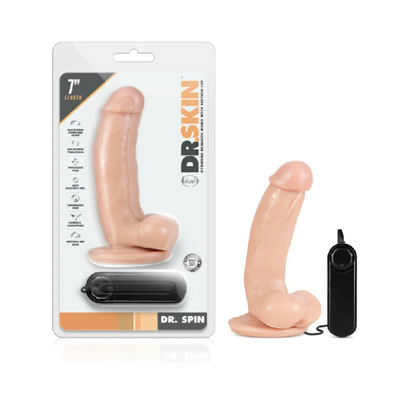 stainless-steel-dildo-Dr Skin Dr Spin 7 Gyrating Dildo Van