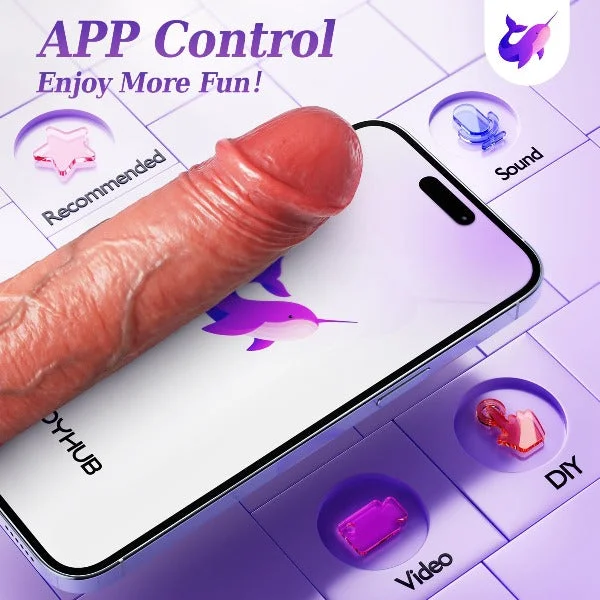 BDSM toy cuff trends-Vibrating Cock Sleeve Sex Toy for Men - APP Remote Controlled Realistic Penis Condom