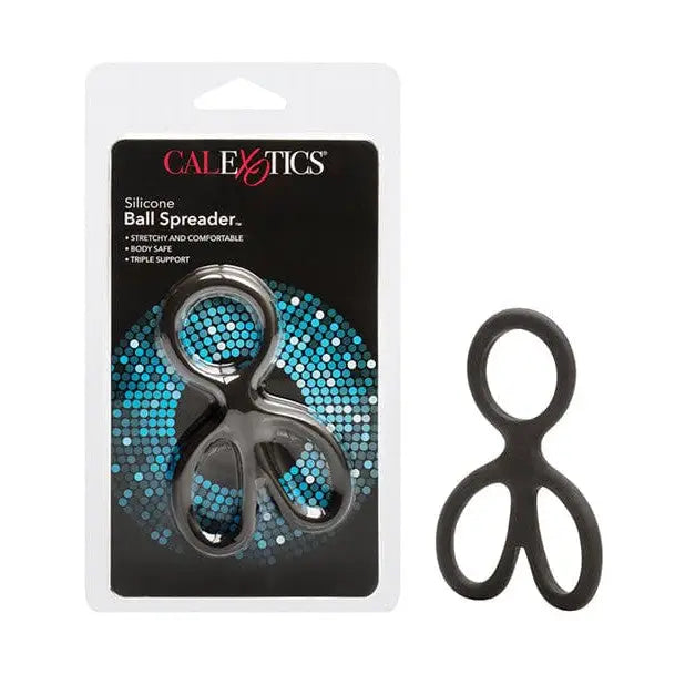 cock ring date night-Silicone Ball Spreader - Black