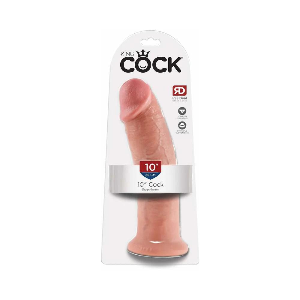 travel-size-dildo-Pipedream King Cock 10 in. Cock Realistic Dildo With Suction Cup