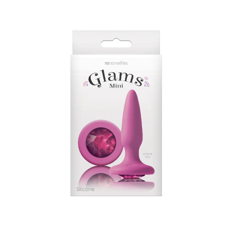 Silicone thrusting toys-Glams Mini - Pink Gem